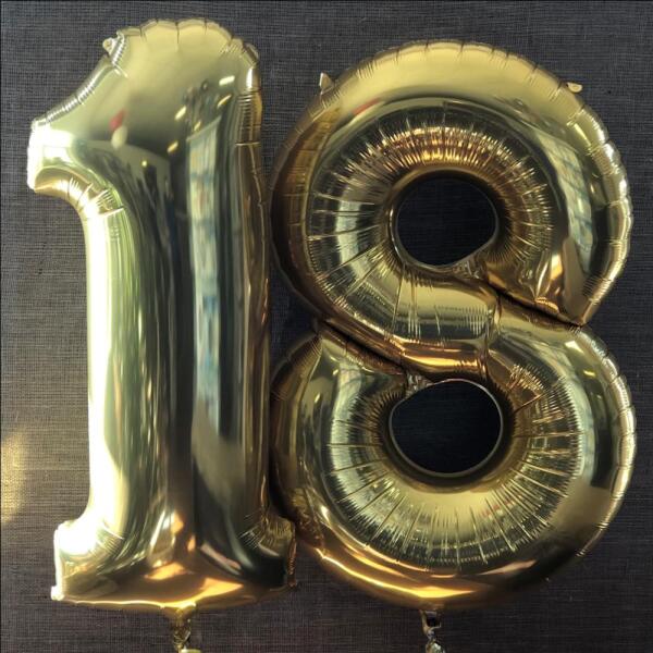 Jumbo helium foil balloon Numbers (0 to 9)