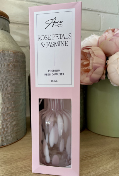 Aura & Co. Rose Petal & Jasmine Diffuser